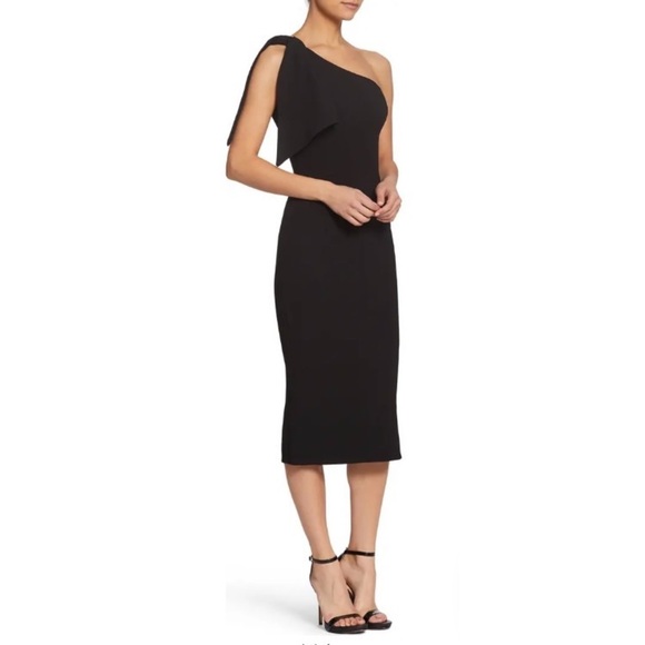 Dress the Population Tiffany One-Shoulder Midi Dress Size XXL - Picture 3 of 6